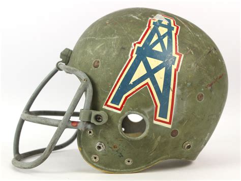 Lot Detail - 1966-71 Houston Oilers Game Worn Helmet (MEARS LOA)