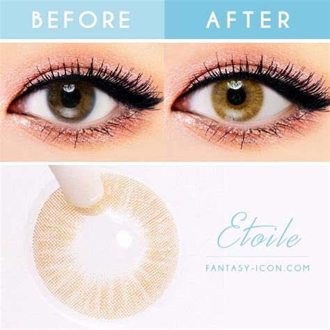 Toric Lens Etoile Honey Brown Colored Contacts For Astigmatism ...