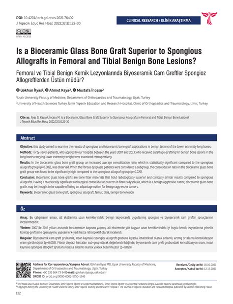 (PDF) Is a Bioceramic Glass Bone Graft Superior to Spongious Allografts ...