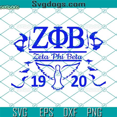 Zeta Phi Beta 1920 SVG, Zeta Phi Beta Ladies And Dove SVG