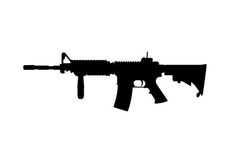 Gun Rifle Weapon Silhouette, Illustration 6921983 Vector Art at Vecteezy