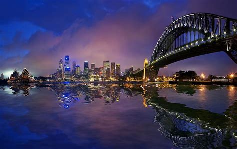 Sydney At Night, australia, australia at night, sydney, HD wallpaper ...