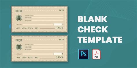 28+ Blank Check Template - DOC, PSD, PDF & Vector Formats