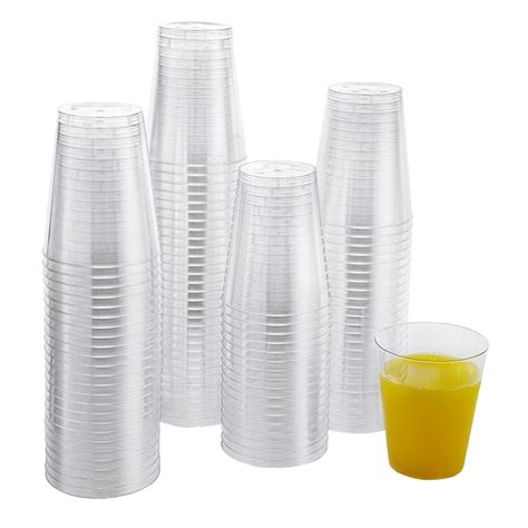 Xplosions 7 oz Cups, Clear Hard Plastic Cups, Round Party Cups/Tumblers ...