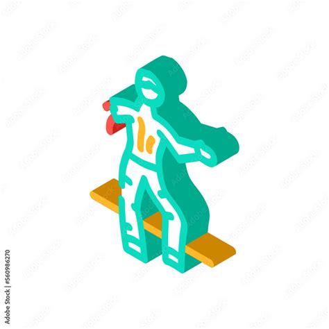 scary zombie isometric icon vector. scary zombie sign. isolated symbol ...