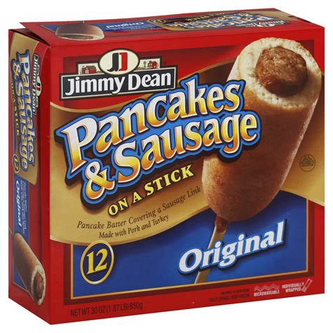 Jimmy Dean Pancakes & Sausage On A Stick, Original, 12 each [30 oz (1. ...