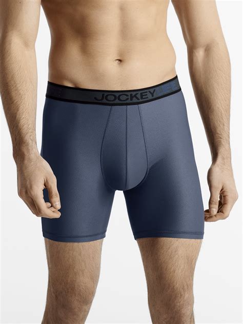 Jockey Life Men's Breathe Micro Mesh Long-Leg Boxer Brief - 1 pack - Walmart.com