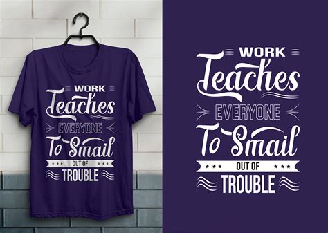 Work Typography T-Shirt Design on Behance