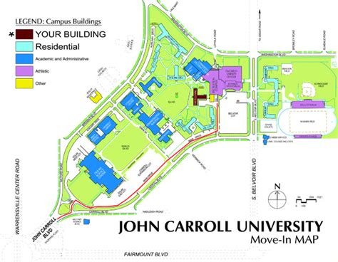 John Carroll University Campus Map - Draw A Topographic Map