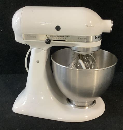 Lot - KitchenAid Classic White Stand Mixer