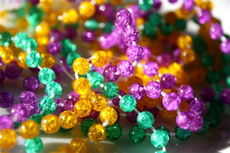 Mardi Gras Beads Closeup Picture | Free Photograph | Photos Public Domain