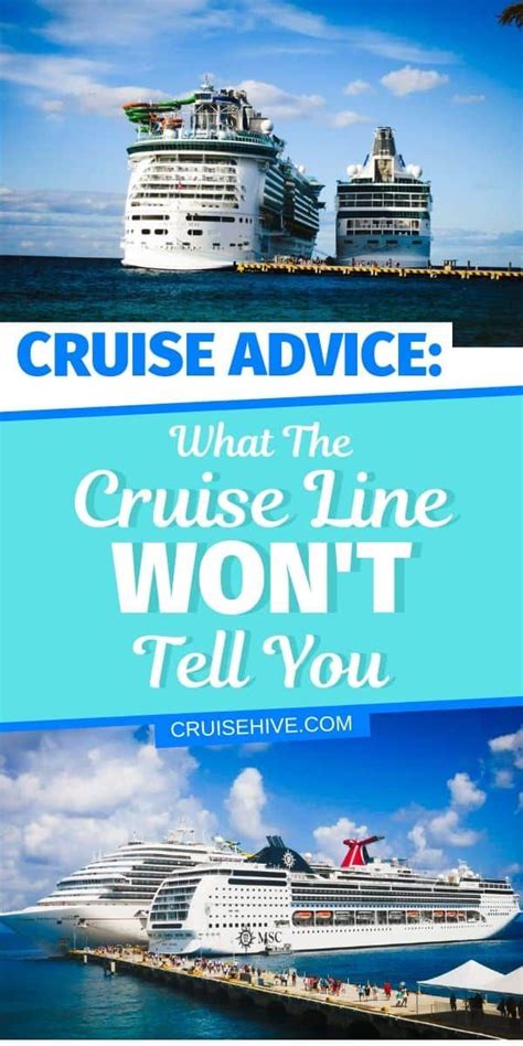 Cruise Advice: What the Cruise Line Won't Tell You | Cruise pictures, Cruise destinations ...