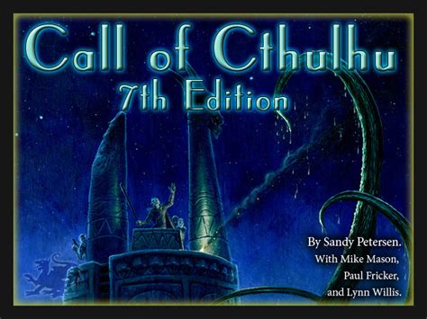 Call of Cthulhu 7th Edition via Kickstarter - obskures.de