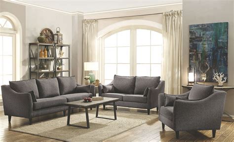 Rhys Dark Grey Living Room Set from Coaster | Coleman Furniture