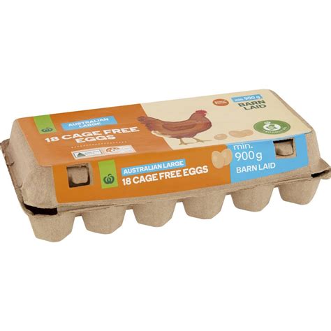 Woolworths 18 Large Cage Free Eggs 900g | Woolworths