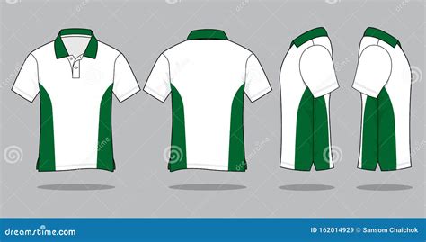 Green Polo Shirt Template