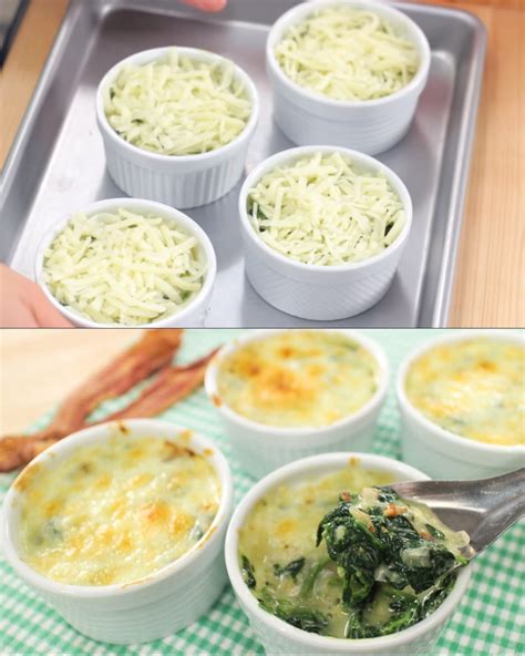 Cheesy Spinach Bake Recipe - Greenku Recipes