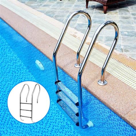 Swimming Pool Ladder Steps Stainless Steel Replace... – Grandado