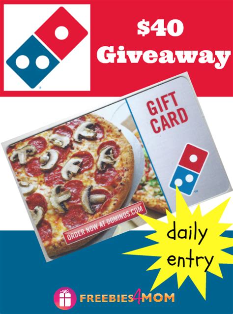 $40 Domino’s Pizza Gift Card Giveaway