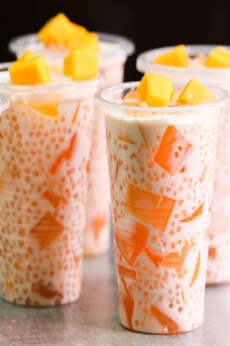 MANGO TAPIOCA DESSERT I MANGO SAGO DRINK l TAPIOCA SUMMER DRINK ...