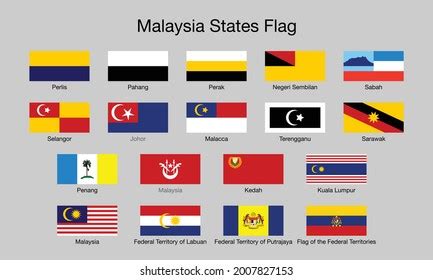 Malaysia States Flag Set Stock Vector (Royalty Free) 2007827831 ...