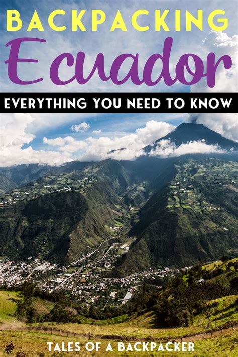 Backpacking Ecuador Travel Guide - Tales of a Backpacker