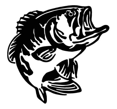 Bass Fish Car Decal