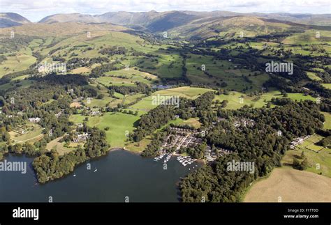 aerial view of White Cross Bay at Troutbeck Bridge, Windermere, Lake Stock Photo: 87212173 - Alamy