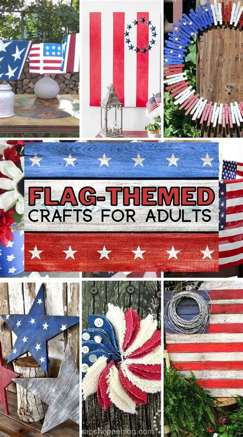 Easy Patriotic Flag Themed Crafts for Adults - My Pinterventures