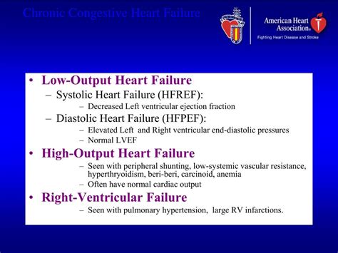 PPT - Low-Output Heart Failure Systolic Heart Failure (HFREF ...