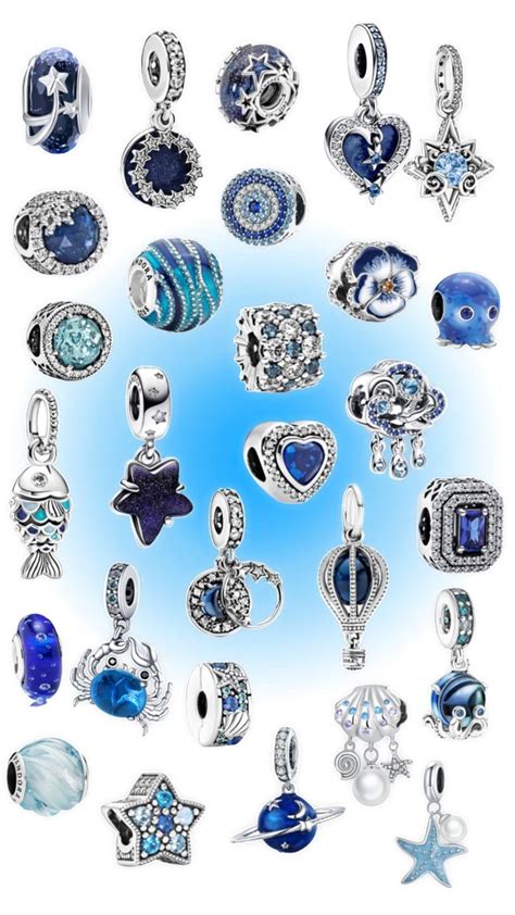 Blue pandora charms 🦋💙🫧 | Pandora bracelet charms ideas, Pandora ...