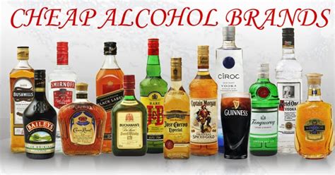 Cheap Alcohol Brands: The most popular cheap alcohol brands