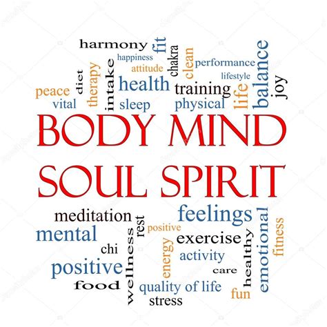 Body Mind Soul Spirit Word Cloud Concept — Stock Photo © mybaitshop ...