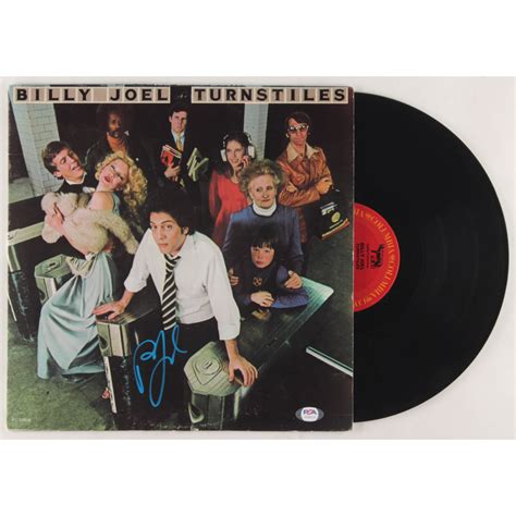 Billy Joel Signed "Turnstiles" Vinyl Record Album Cover (PSA COA ...