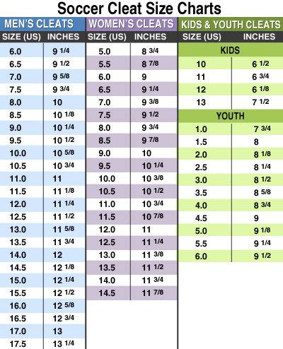 SOCCER SHOE SIZING | TruMuvs Sports Game/Training Soccer Shoes, Soccer ...