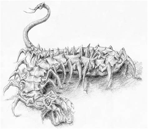 Centipede Drawing at PaintingValley.com | Explore collection of ...