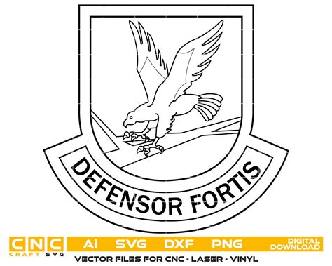 Defensor Fortis logo Vector Art, Ai,SVG, DXF, PNG, Digital Files