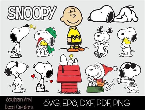 Snoopy Svg / Snoopy / Charlie Brown Svg / Snoopy Clipart / - Etsy