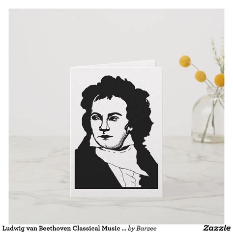 Ludwig van Beethoven Classical Music Composer Card | Zazzle.ca | Classical music composers ...