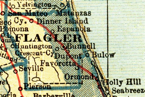 Flagler County Map With Roads