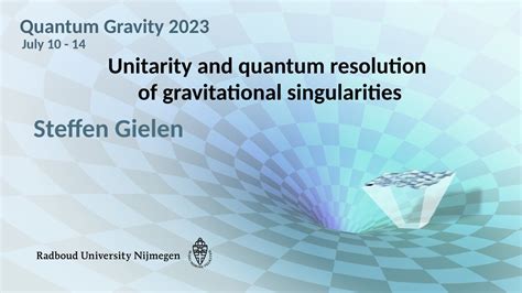 QG2023 - Steffen Gielen: Unitarity and quantum resolution of gravitational singularities - YouTube