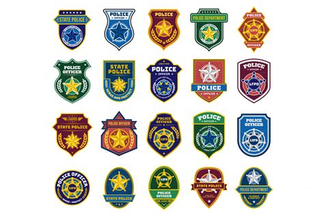 Police badges. Security officer and | Graphic Objects ~ Creative Market