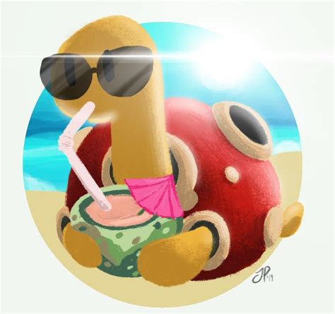 Shuckle chilling with that sweet berry juice : r/pokemon