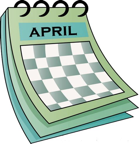 April Calendar Clipart | Free download on ClipArtMag