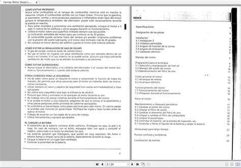 Yanmar Motor Diesel L-A Series Instruction Manual_ES | Auto Repair ...