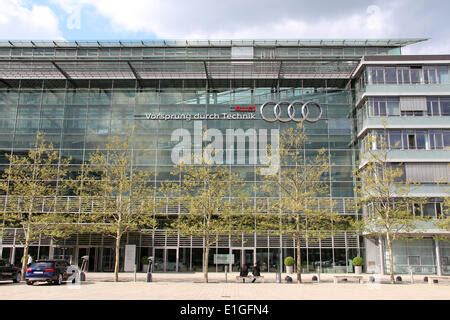 Germany: AUDI AG headquarters in Ingolstadt . 2014/04/22 Stock Photo ...