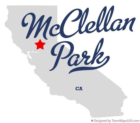 Map of McClellan Park, CA, California