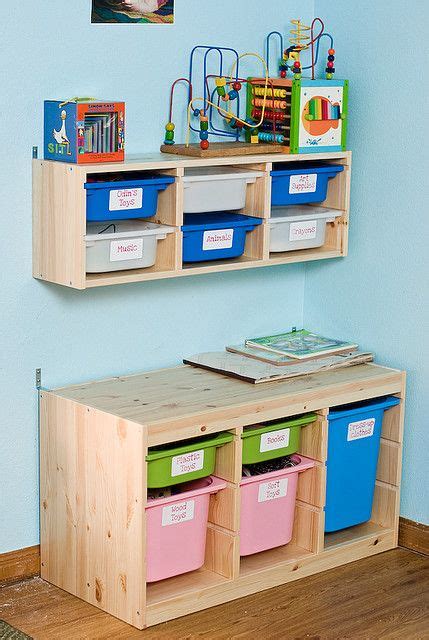 Ikea trofast. I like the hanging shelf for crafts and need supervision toys. Toy Storage Units ...