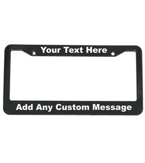 Custom License Plate Frame Personalized License Plate Frame - Etsy