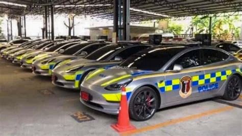 Tesla Model 3 Performance variant joins Thailand Police fleet